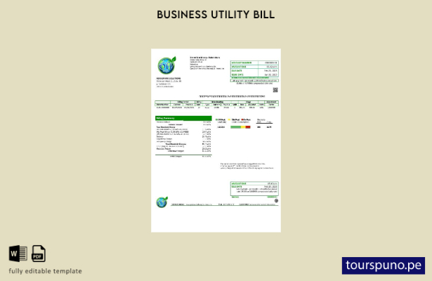 lista para imprimir la plantilla de factura de servicios públicos de Uzbekistán 